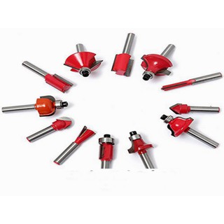 BỘ MŨI PHAY GỖ  12ly -12 món