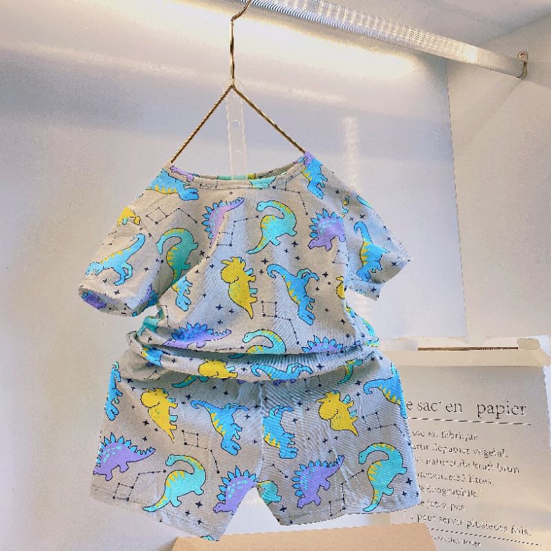 Set bộ hè cotton nhiều hình siêu hot cho bé 1-6 tuổi