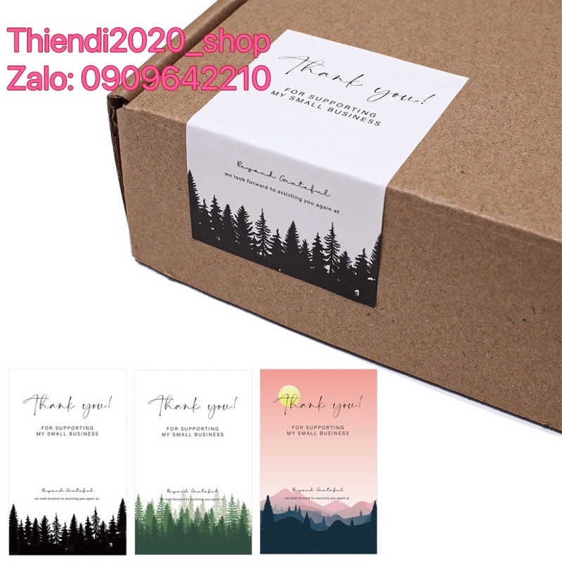 MY314-5-6_Tem dán chữ " Thank you" _SIZE: 5X8CM, 50TEM/XẤP