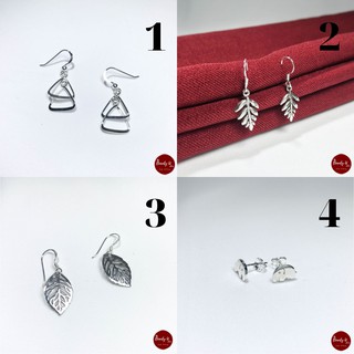 Bông Tai Bạc Thái Lan 925 Hình Chiếc Lá -BeautyU Silver