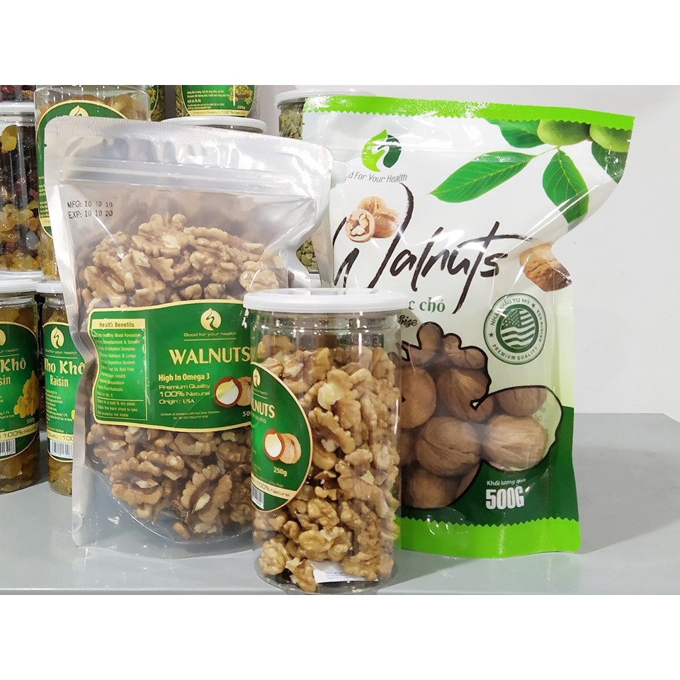 Quả Óc chó Mỹ còn vỏ 500gr. Walnuts vàng. Hạt ốc chó nguyên vỏ. hạt dinh dưỡng cho bà bầu, tốt cho trí não