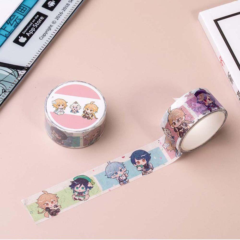 Cuộn Băng Keo In Họa Tiết Hoạt Hình Anime Trang Trí Sổ Tay