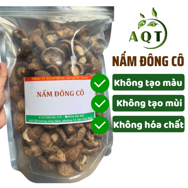 Nấm Đông Cô Khô/Nấm Hương Khô Loại Thơm - Dai Ngon Tự Nhiên, Dày Thịt, Nấm To 4-6cm, Hàng Loại 1 Không Chất Bảo Quản