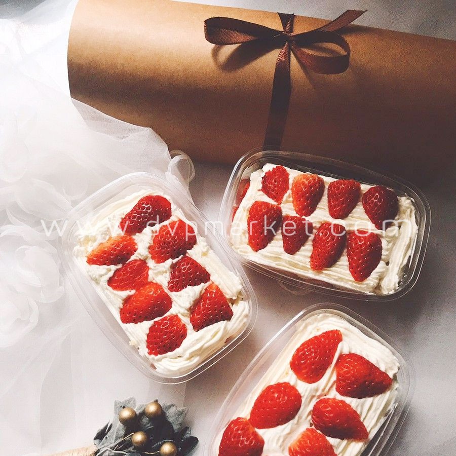 Hộp nhựa oval đựng bánh tiramisu, mousse XY092 (50C kèm nắp)