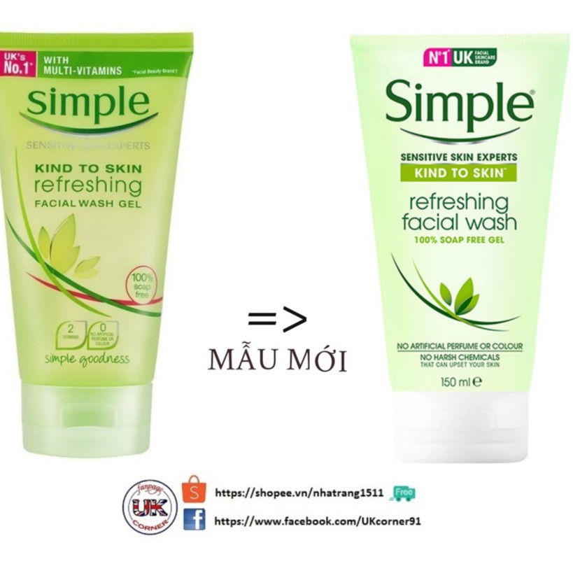 Sữa rửa mặt Simple Wash Gel | BigBuy360 - bigbuy360.vn