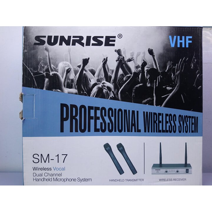 Bộ 2 micro không dây karaoke Sunrise SM-17