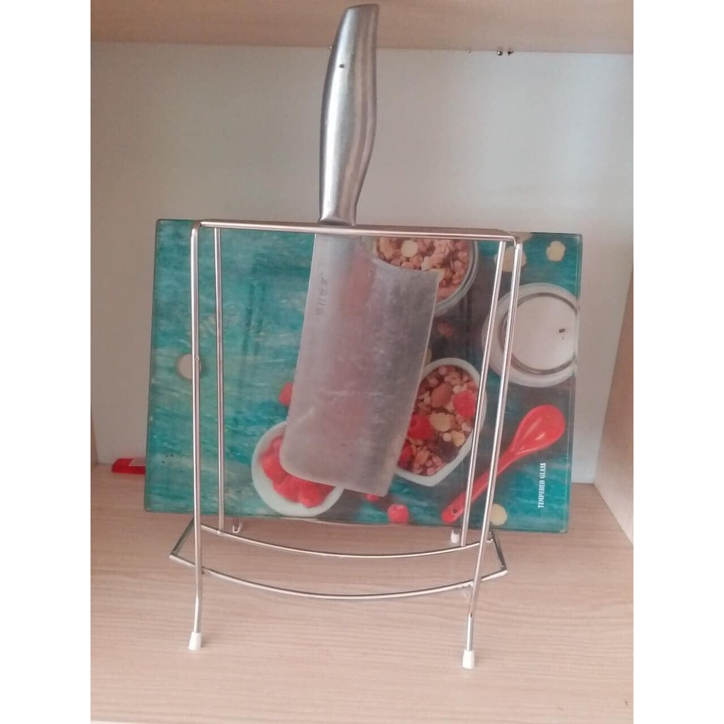 Giá để dao, thớt, vung, kệ để dao thớt inox đa năng