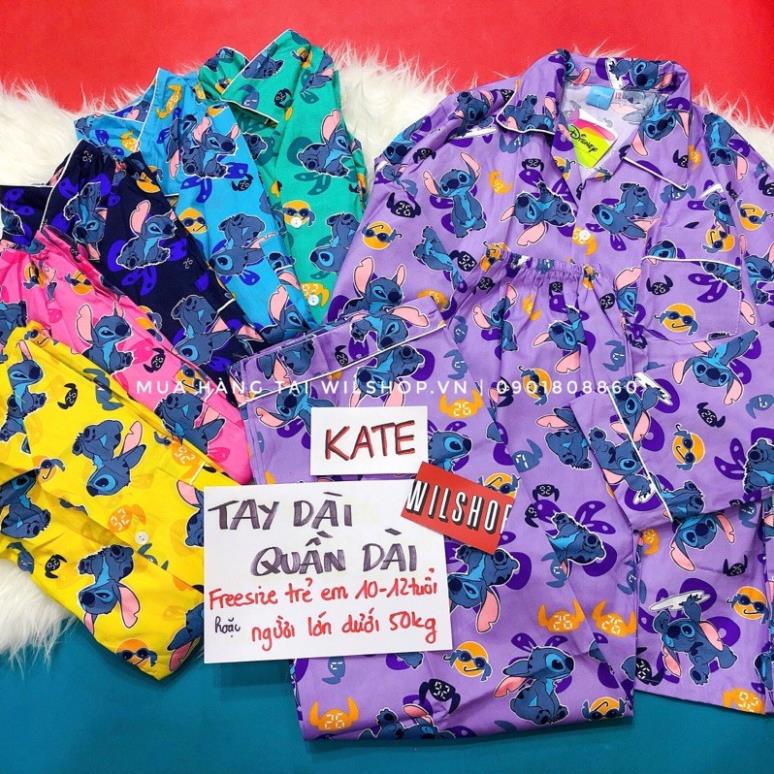 TN (NHIỀU SIZE) ĐỒ NGỦ PIJAMA THÁI LAN CAO CẤP CHÍNH HÃNG - STITCH