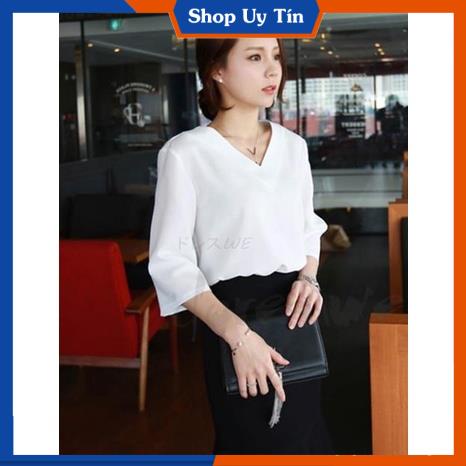 [Hàng Cao Cấp] -  Áo cổ tim Lyli | BigBuy360 - bigbuy360.vn