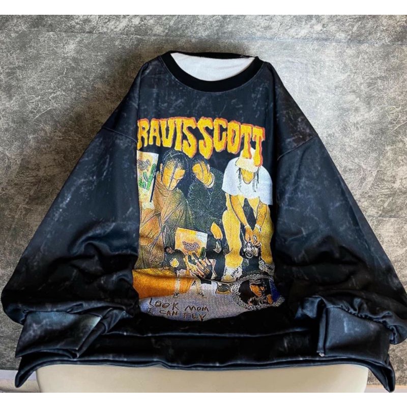 [Rẻ Vô Địch] Áo swt nỉ cổ tròn cotton tay bồng ------- ÁO NỈ TRAVISSCOTT | BigBuy360 - bigbuy360.vn