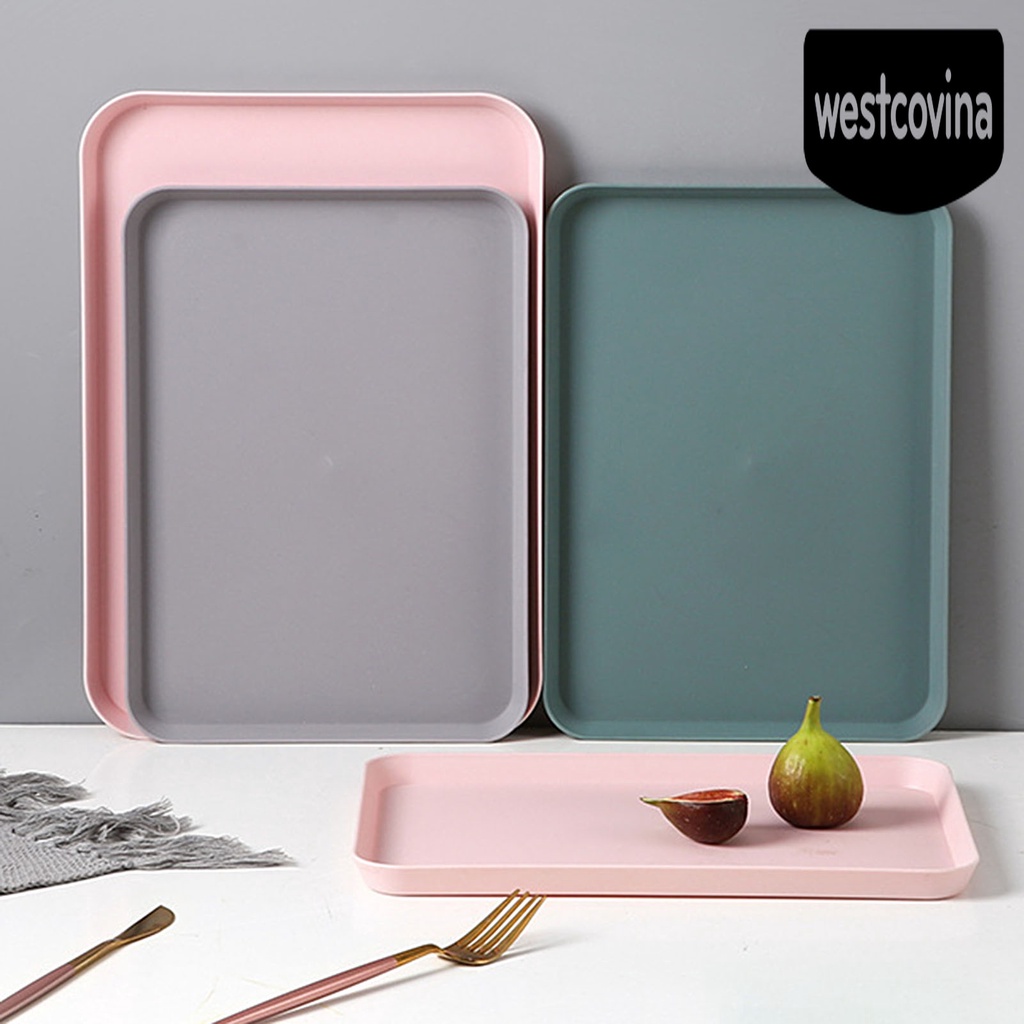 [Hot]☀ Khay Nhựa Đựng Trái Cây Hình Chữ Nhật Phong Cách Bắc Âu