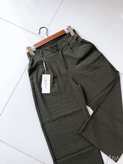 Quần culottes nữ cúc khoá kiểu Nhật dáng lỡ