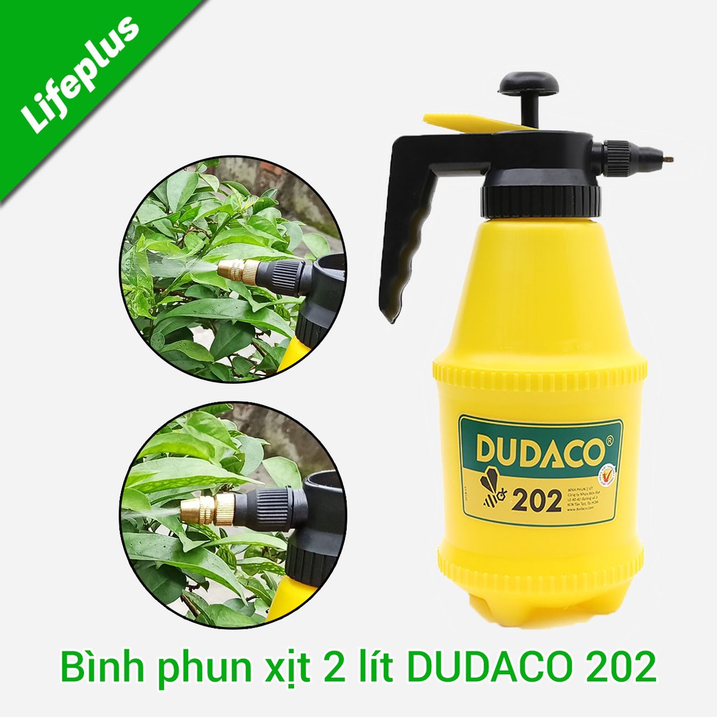 Bình xịt phun sương phun thuốc diệt muỗi 2 lít DUDACO 202 có lá gió dự phòng