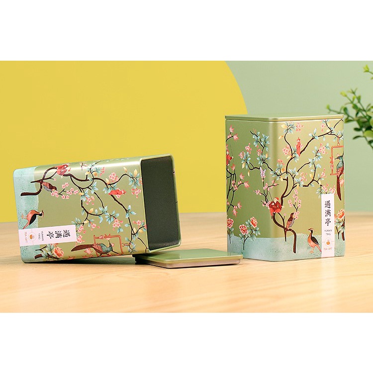 Trà búp khô đặc sản Tân Cương, Thái Nguyên kèm hộp đựng sắt đẹp - 100g