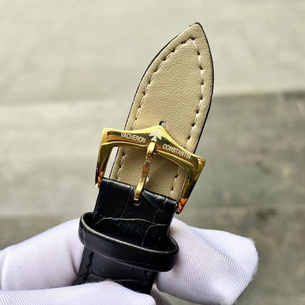 Đồng Hồ Pin NAM Vacheron P055 Chống Xước, Chống Nước - TẶNG 1 Vòng Tỳ Hưu + 2 pin AG4