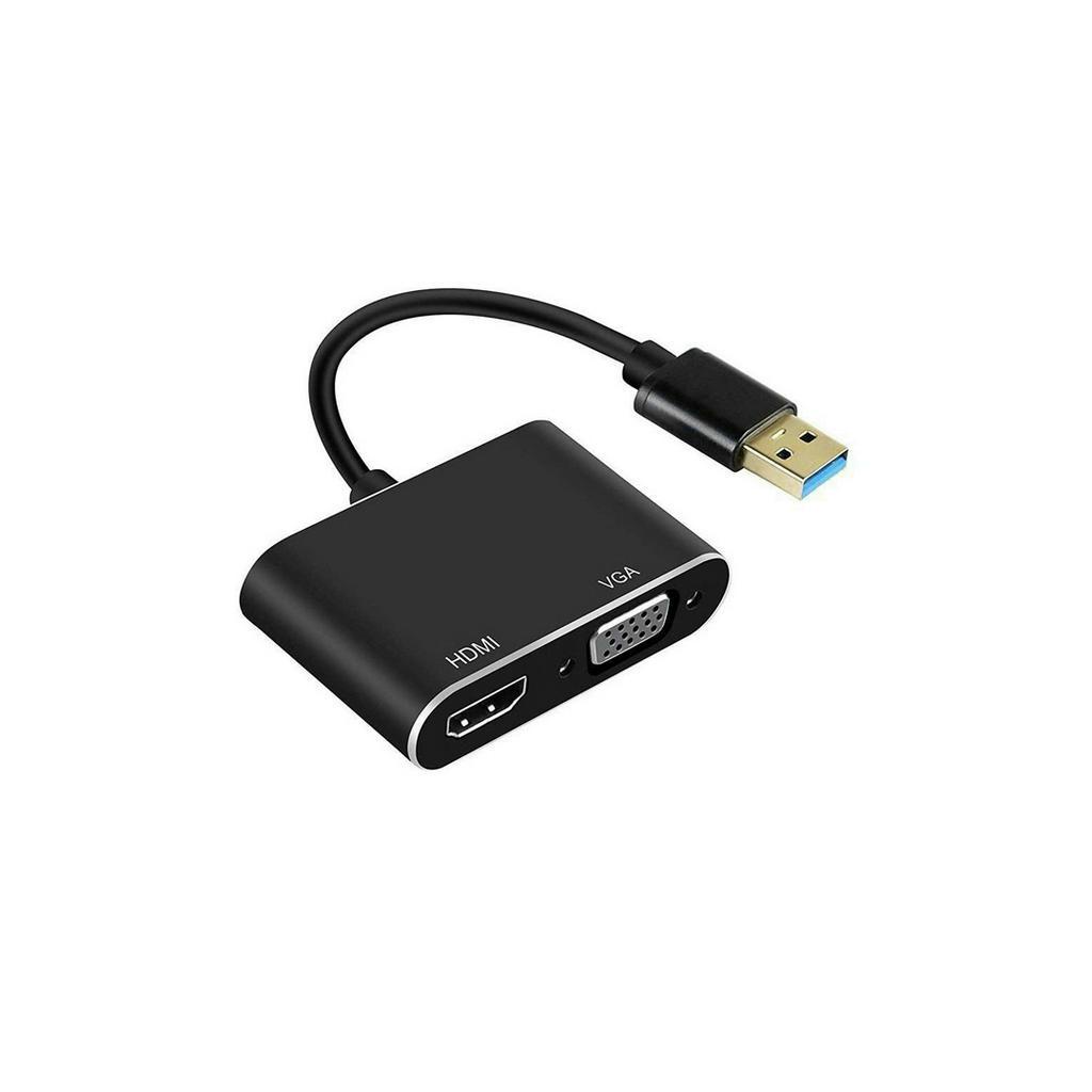CÁP CHUYỂN ĐỔI CỔNG USB RA CỔNG HDMI VÀ CỔNG VGA BX043