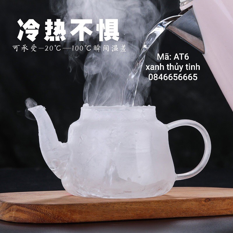 Ấm thuỷ tinh lõi inox 650ml - AT6