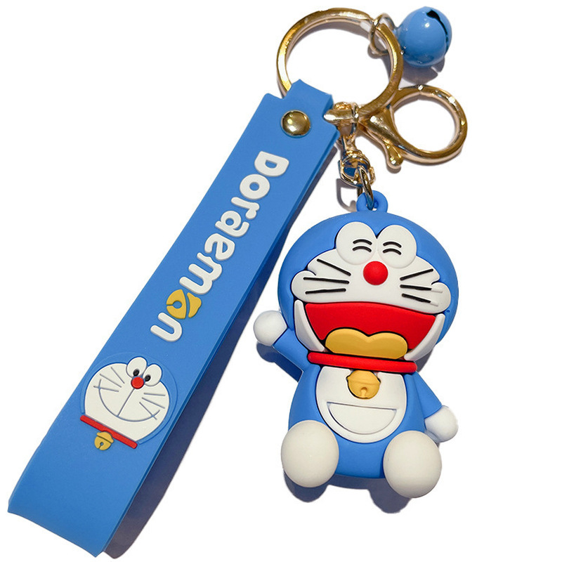 Móc Khóa Hình Doraemon Có Chuông Đáng Yêu Trang Trí Túi Xách Nữ