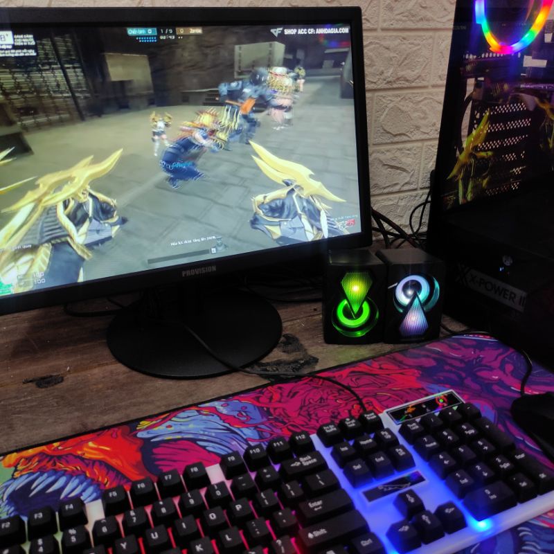 Bộ máy tính chơi game Free Fire, CF đột kích, vanlorant, liên minh huyền thoại New FreeShip