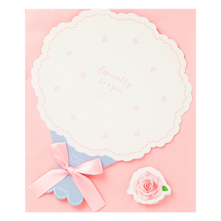 Thiệp ARTBOX Hàn Quốc Hình Bó Hoa Màu Hồng