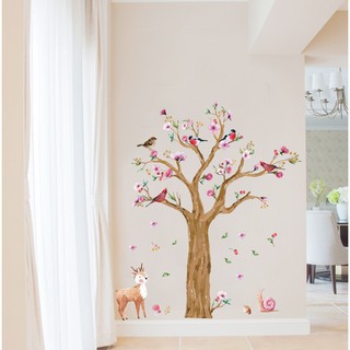 Decal dán tường Cây mùa xuân