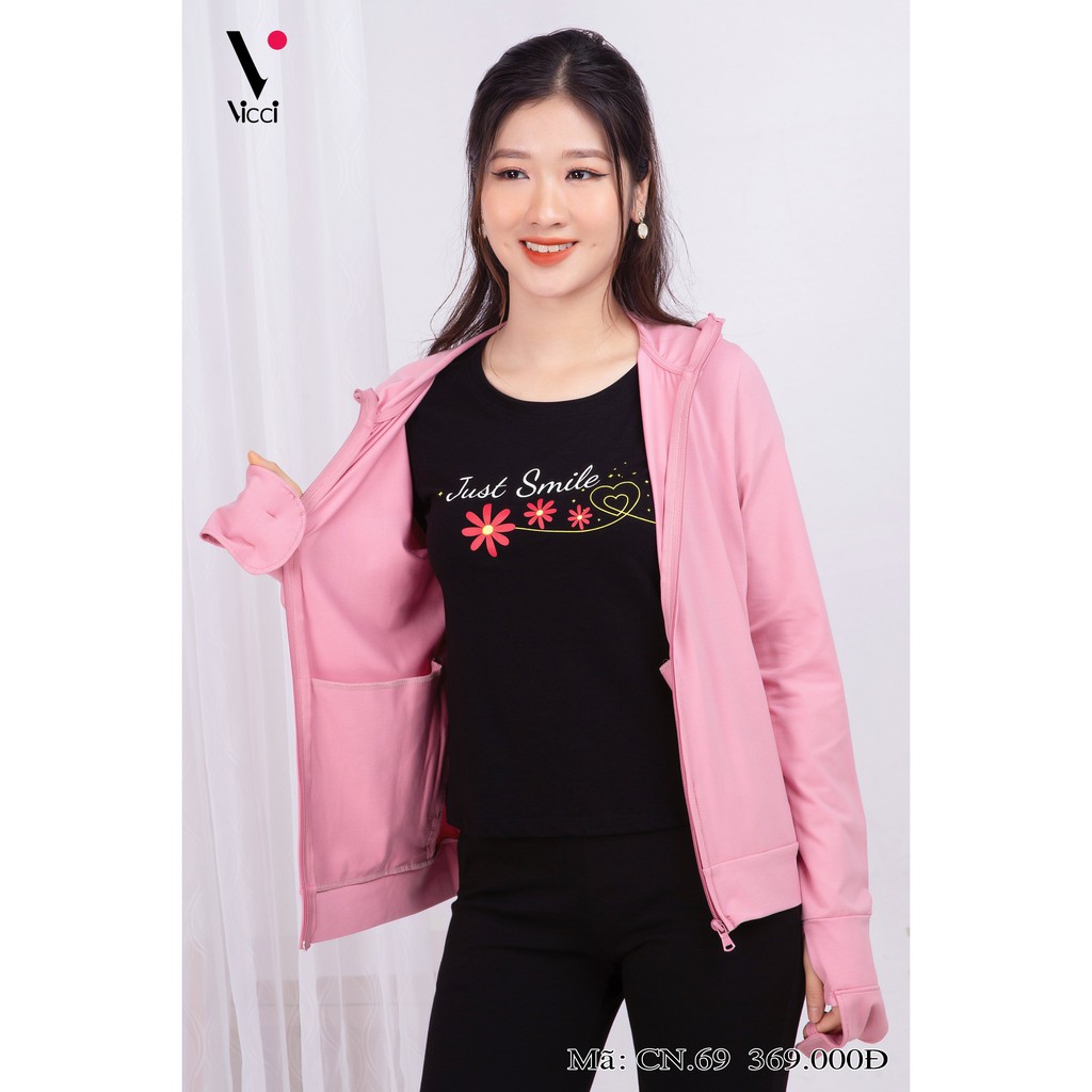 Áo chống nắng nữ Vicci cao cấp làm mát, chống tia UV CN.69