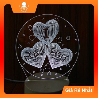Đèn ngủ 3D đèn led 3D đèn trang trí phòng ngủ