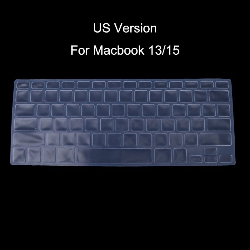 US Version Russian Keyboard Silicone Skin Cover For Apple Macbook Air Pro 13 15