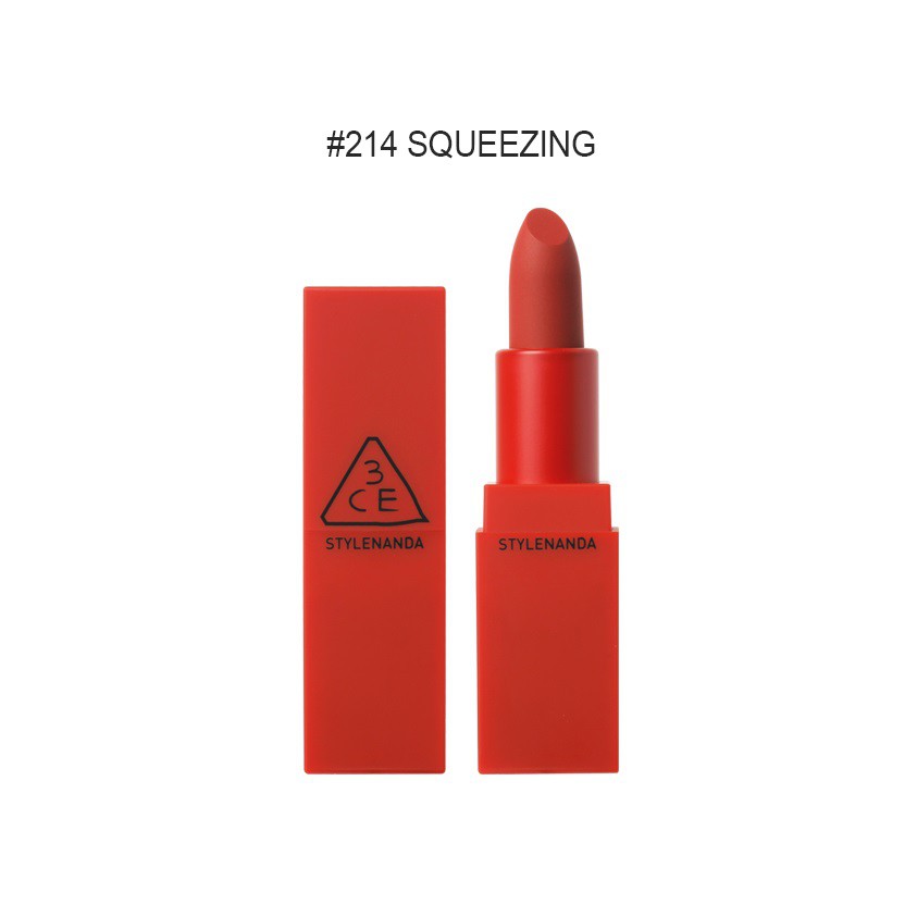 3CE RED RECIPE MATTE LIP COLOR màu 214 son thỏi lì