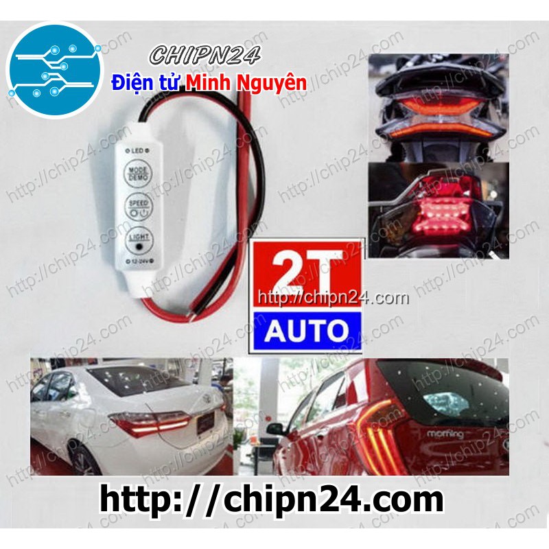 [1 pcs] (A8) Bo Chớp Mini 8 Chế Độ Chớp Dùng Đèn Led 5V12V24V