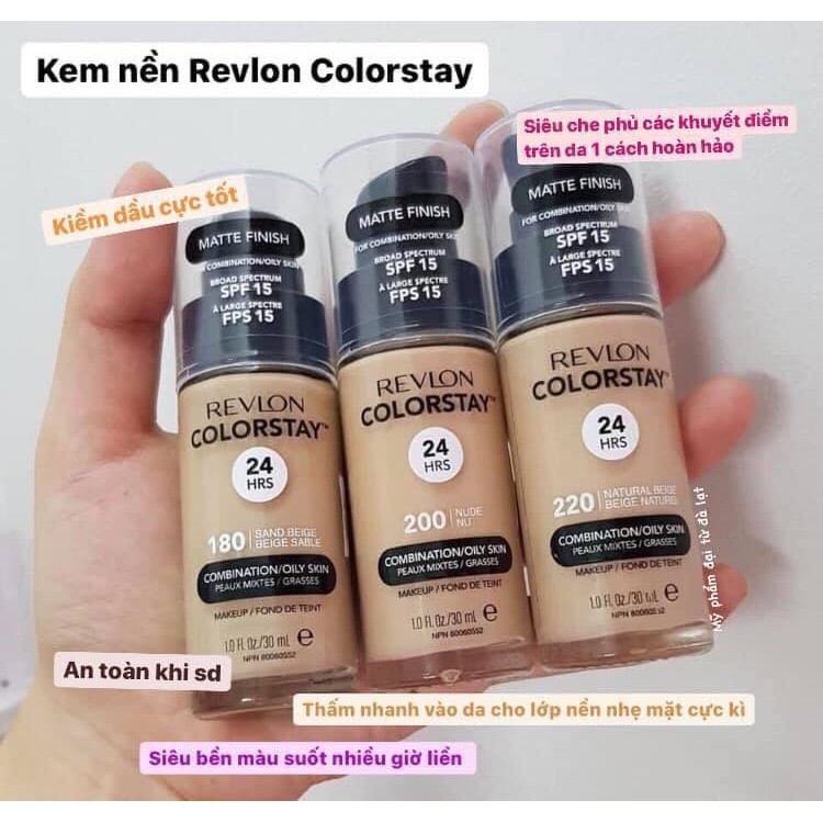 KEM NỀN SIÊU CHE PHỦ KHUYẾT ĐIỂM REVLON 24H