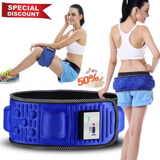 Đai massage giảm mỡ bụng Vibroaction x5 (xanh)
