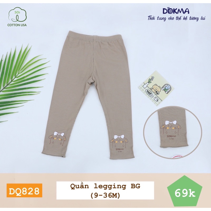 Quần legging bé gái Dokma từ 6 đến 36 tháng