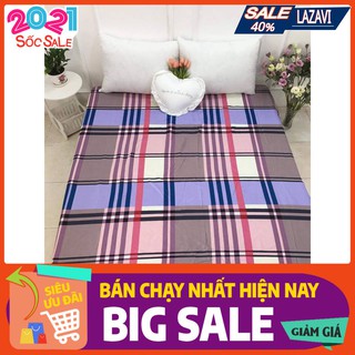 Ga bọc giường bo chun cotton poly họa tiết 1m4