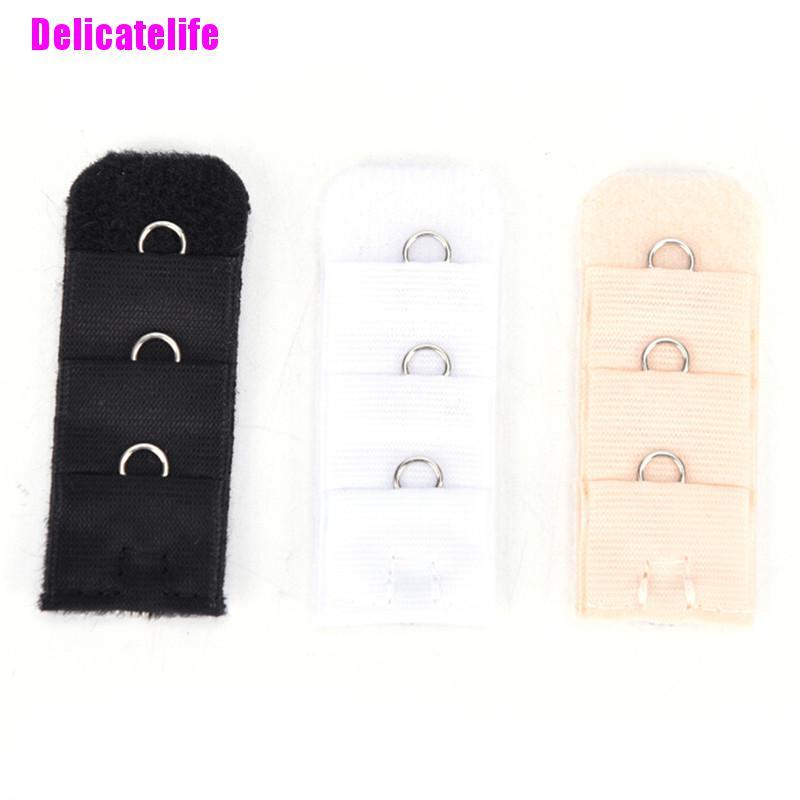 (Hàng Mới Về) Bộ 10 Đai Nối Dài Dây Áo Ngực 1 Hàng 3 Móc Cho Nữ