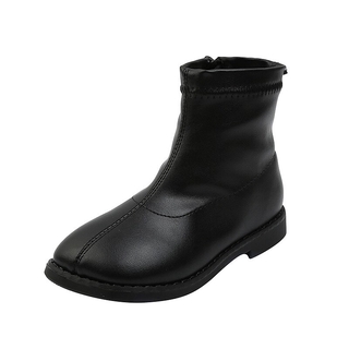 Giày bốt da pu đế mềm thời trang cho bé gái size 26-36