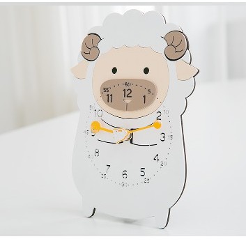 [Design by Moro Hàn Quốc] Đồng hồ để bàn, decor trang trí nhà cửa hình cừu nhỏ - Sheep Desk Clock