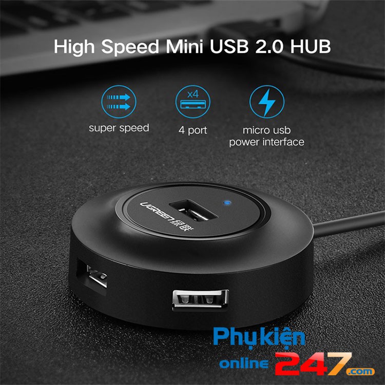 Bộ chia 4 cổng USB tốc độ cao