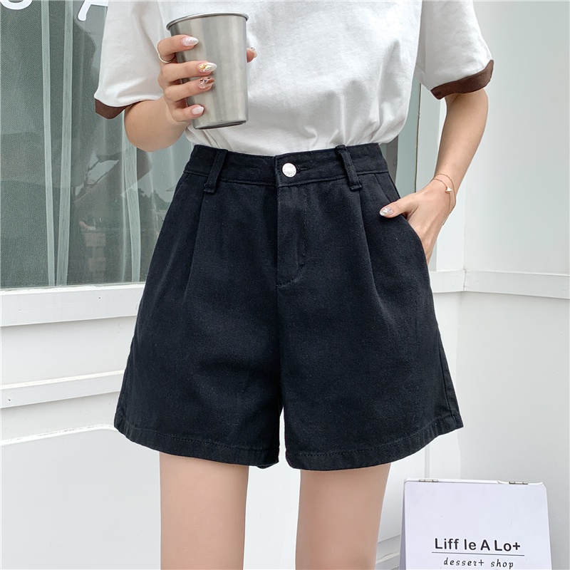 Giảm Giá Xả Kho-Quần Short Jean Hàn Quốc Giản Dị Thời Trang ootd