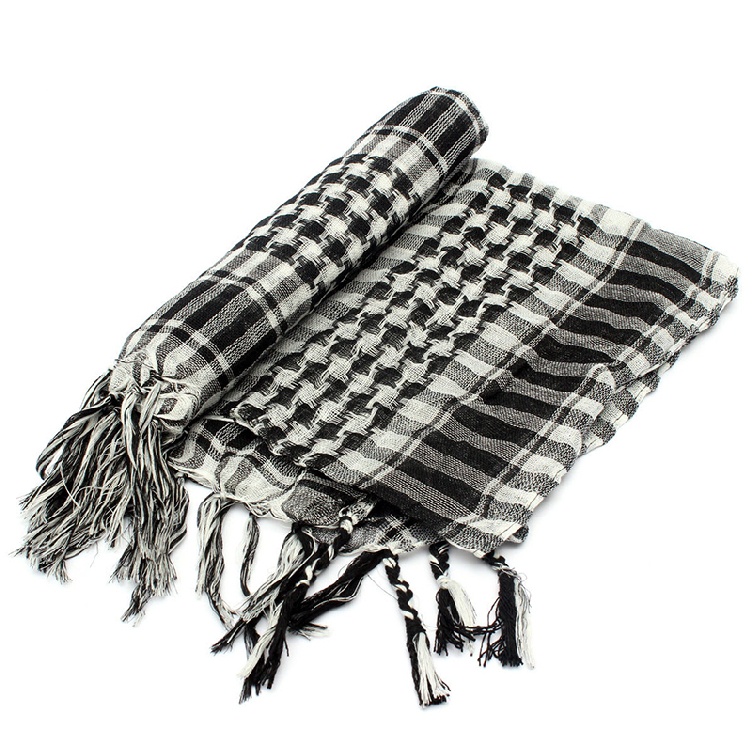 100x100cm Tactical Outdoor Arab Desert Shemagh Scarf With Tassel For Men Women