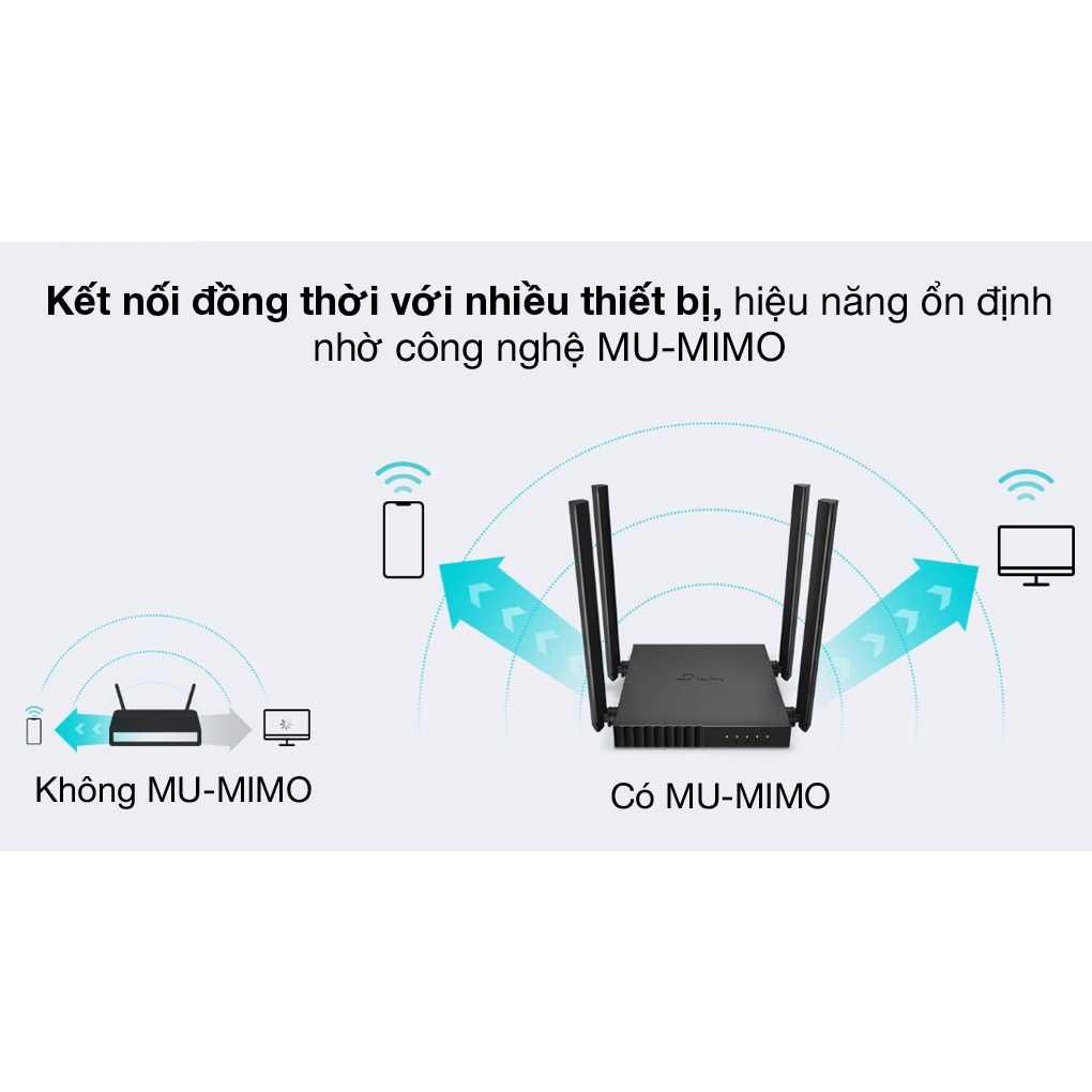 Bộ Phát Wifi TP-Link Archer C54 Băng Tần Kép Chuẩn AC 1200Mbps - TRANGIATELECOM