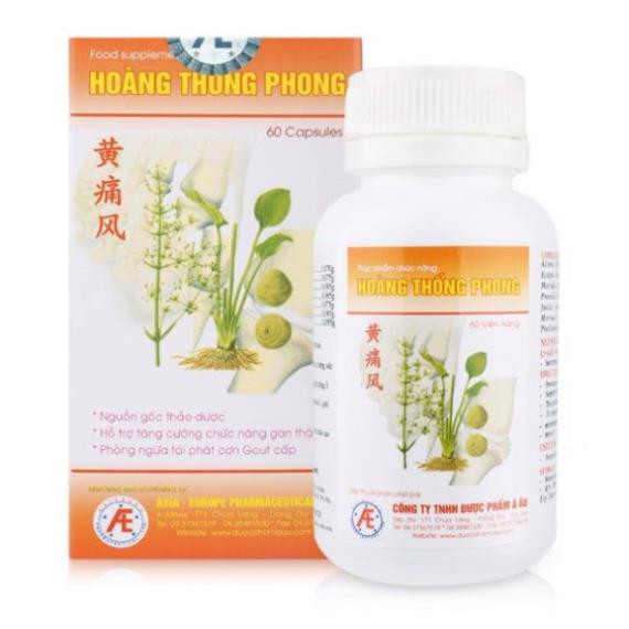 {Mua 1 tặng 1} Hoàng Thống Phong – Hỗ trợ điều trị gout, giảm nồng độ acid uric trong máu (hộp 360 viên)