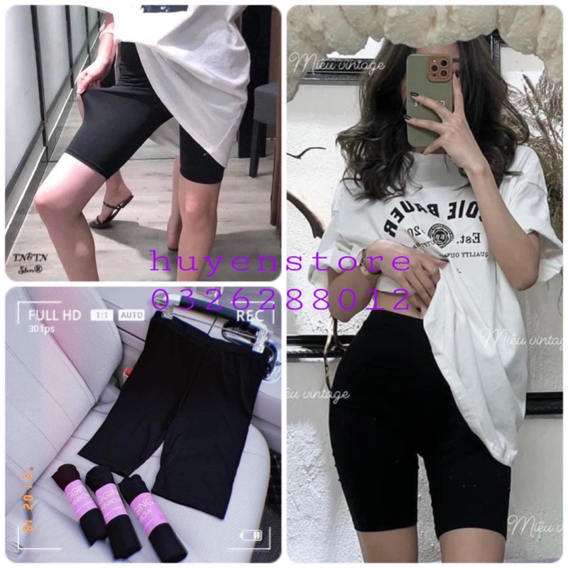 Quần legging co dãn mềm mịn chất thun lạnh