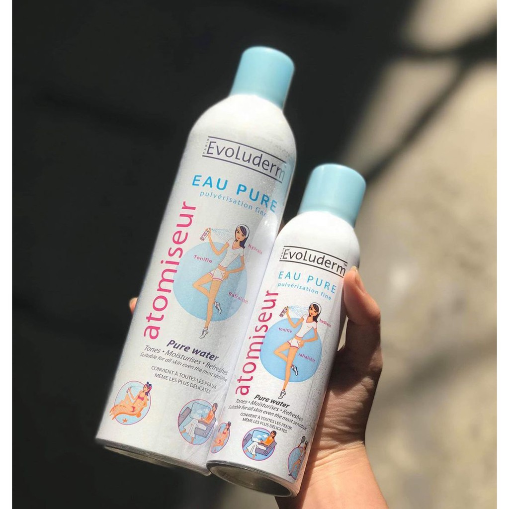 ✅[CHÍNH HÃNG] Xịt Khoáng Cấp Ẩm Làm Dịu Da Evoluderm Atomiseur Eau Pure | BigBuy360 - bigbuy360.vn