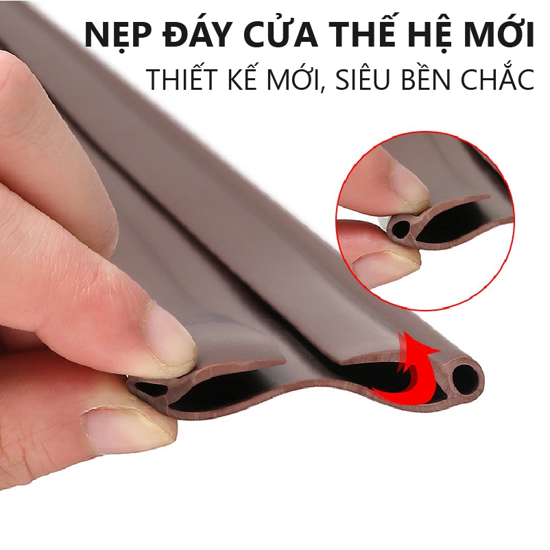 Nẹp xốp thế hệ mới chặn gió khe cửa chống côn trùng  Thanh chắn cửa chống ồn, chống thoát hơi gió điều hòa NANORON