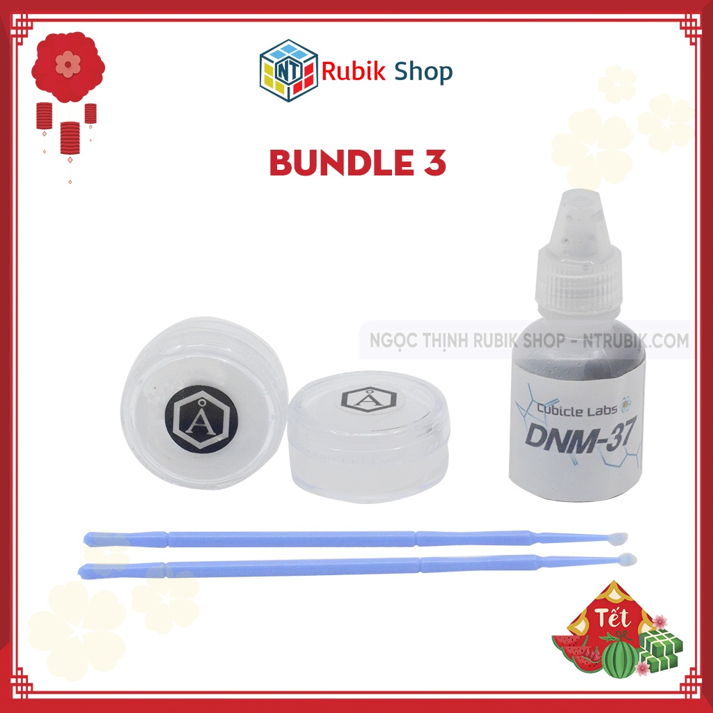 [Cubicle-bundle 3] Combo Angstrom Gravitas &amp; Angstrom Dignitas &amp; DNM 37 10cc dầu bôi trơn rubik