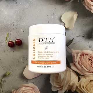 Chính hãng hấp tóc collagen dth 1000ml siêu bóng mượt phục hồi hư tổn