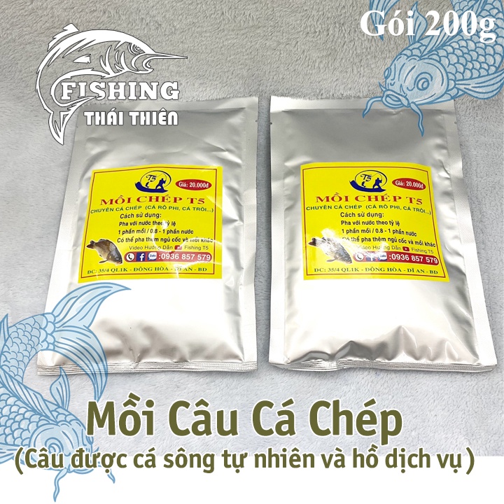 Mồi Câu Cá Chép Vàng T5, Chuyên Chép Tự Nhiên, Hồ Dịch Vụ Cực Nhạy