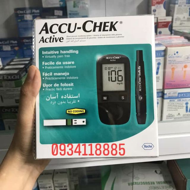 Máy đo đường huyết Accu - Check Active chính hãng ( uy tín , chất lượng)