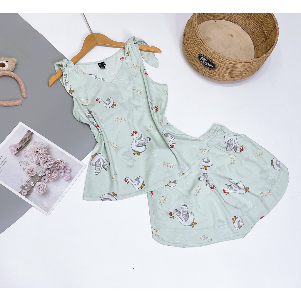 Bộ đùi cổ lá chất tole lanh hàng VNXK